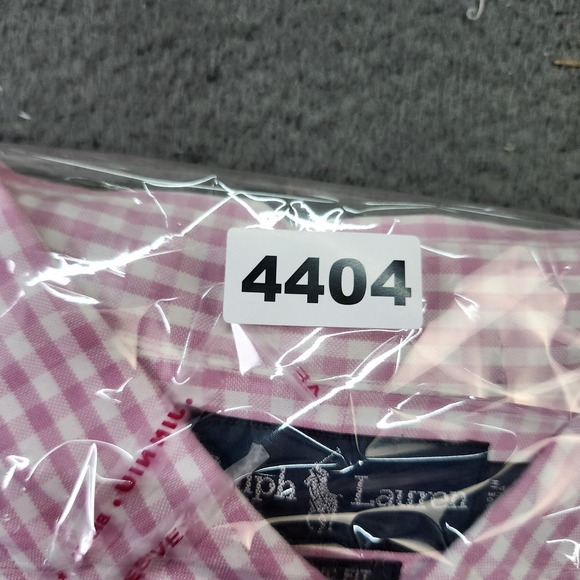 Ralph Lauren Shirt Mens 2XL Pink Check Classic Fit Long Sleeve Button Down - Picture 7 of 7